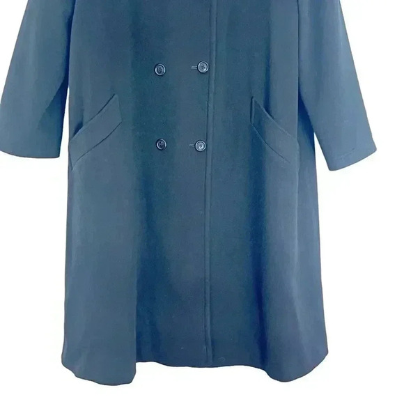 Harve Benard Vintage Black Wool Peacoat Men's Size 2XL - Picture 3 of 11